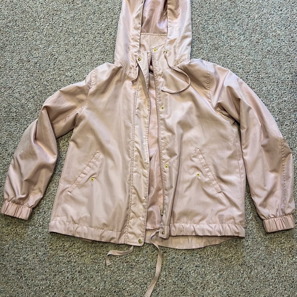 Catherine Malandrino Light Pink Hooded Jacket